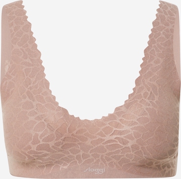 SLOGGI Bralette Bra 'Zero Feel Lace 2.0' in Pink: front