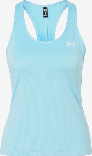 Sportiniai marškinėliai be rankovių iš UNDER ARMOUR, spalva – šviesiai mėlyna / balta, Prekių apžvalga