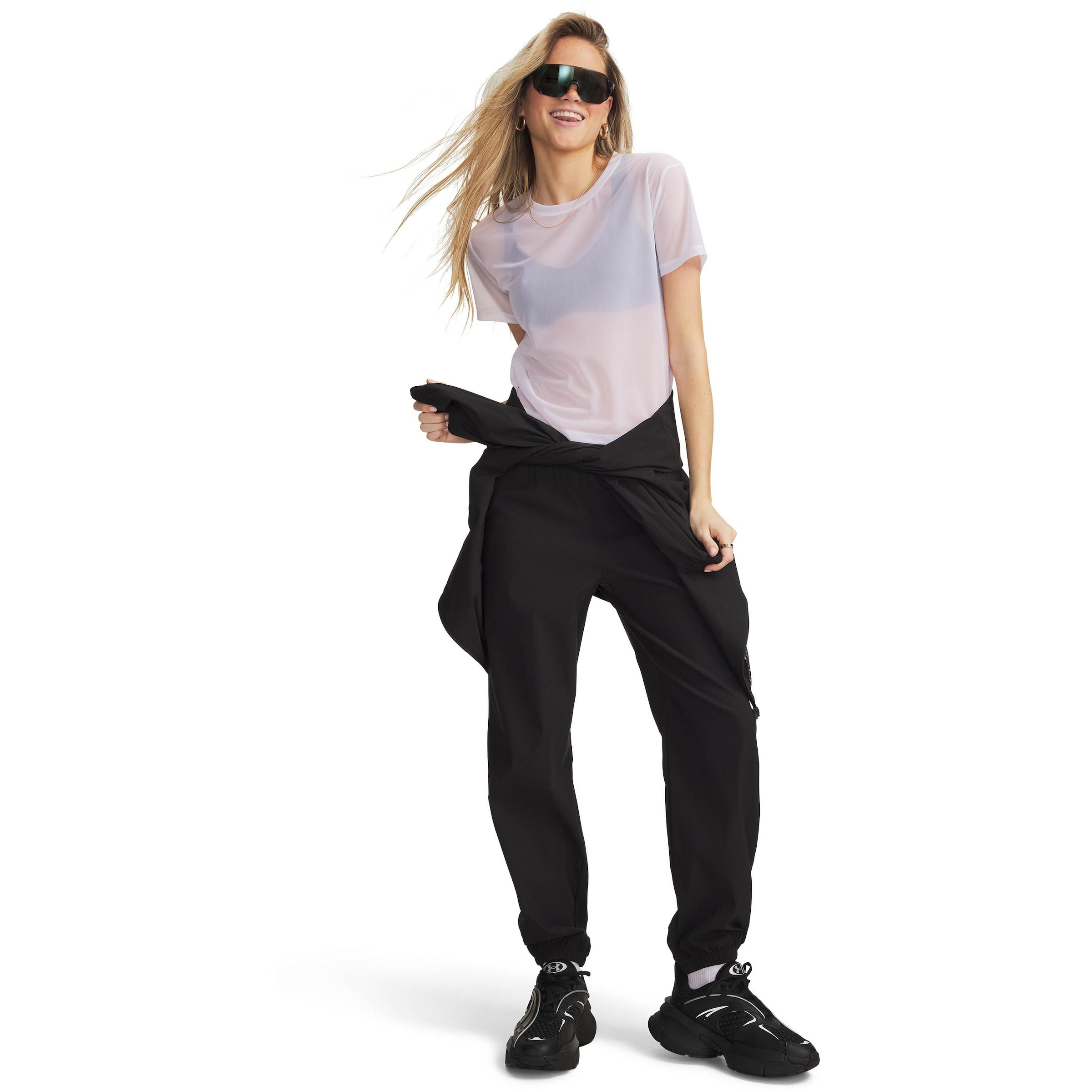 UNDER ARMOUR Regular Sports trousers 'Unstoppable' in Black