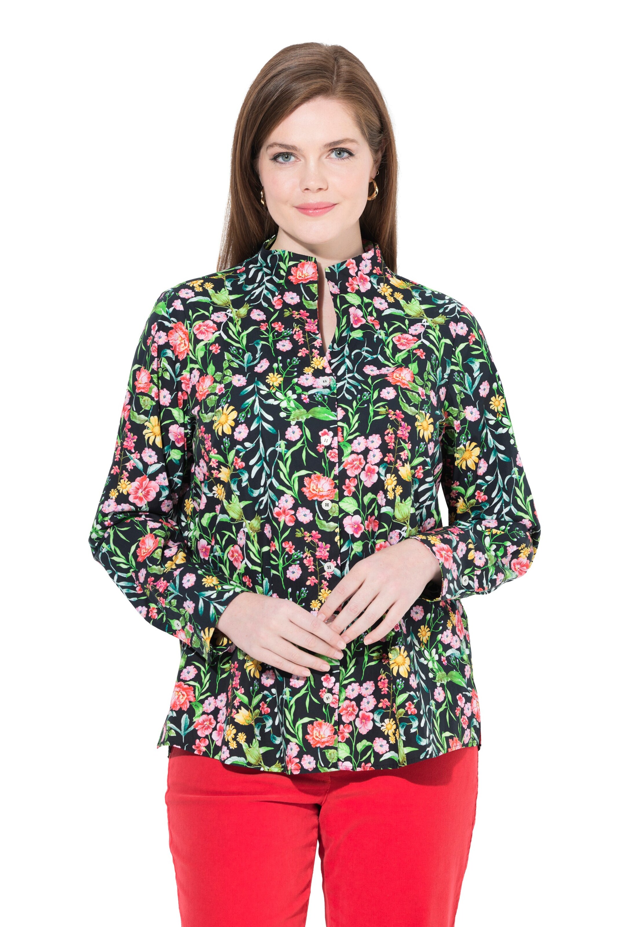 Ulla Popken Blouse in Gemengde kleuren: voorkant