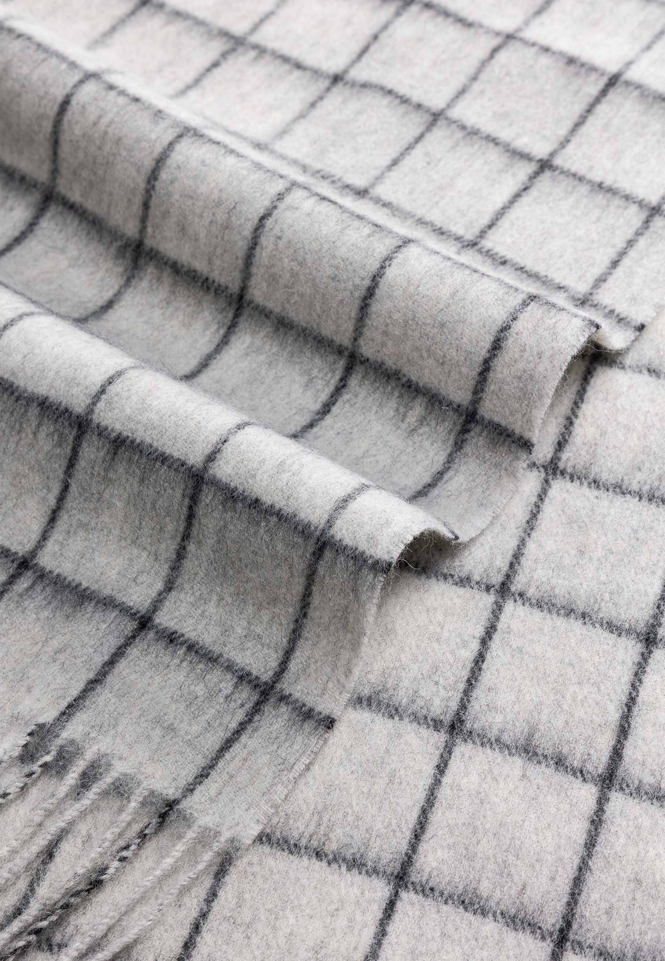 Roeckl Scarf 'SQUARE WOOL' in Grey