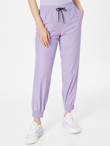 Effilé Pantalon 'Mamit' Moves en violet : devant