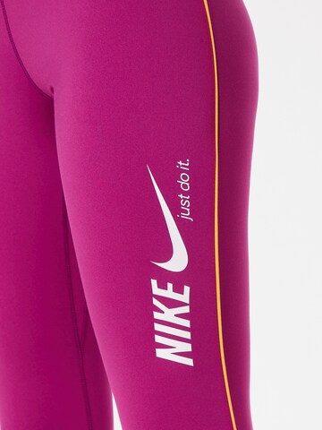 NIKE Skinny Sportovní kalhoty – pink