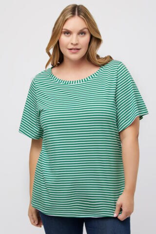 Ulla Popken Shirt in Groen: voorkant