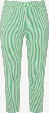 Pantalon à plis Ulla Popken en vert : devant