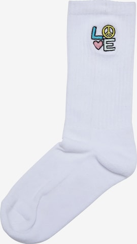 Urban Classics Socks 'Peace' in White