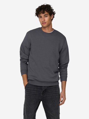 Only & Sons Regular fit Sweatshirt 'Ceres' in Grey