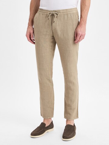 Alberto Trousers 'House' in Beige: front