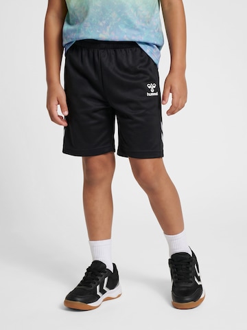 Hummel Regular Sports trousers in Black: front