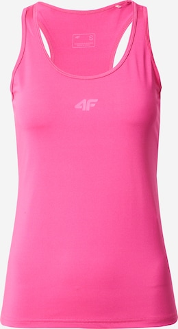 4F Sports Top in Pink: front