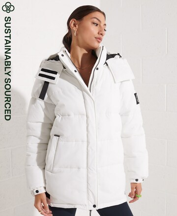 Veste d’hiver 'Expedition Cocoon' Superdry en blanc