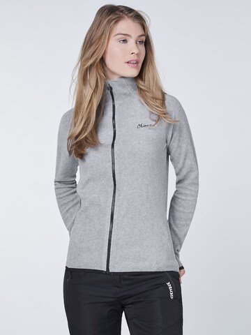 CHIEMSEE Fleece Jacket in Grey: front