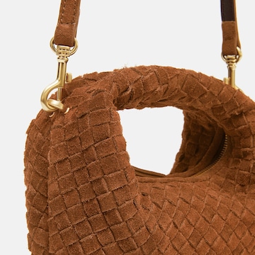 Les Visionnaires Handbag 'Greta Micro weave' in Brown