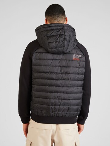 Superdry Tussenjas 'Storm Hybrid' in Zwart