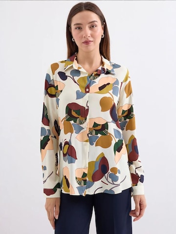 Chemisier Bigdart en beige : devant