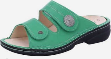 Finn Comfort Mules in Green: front