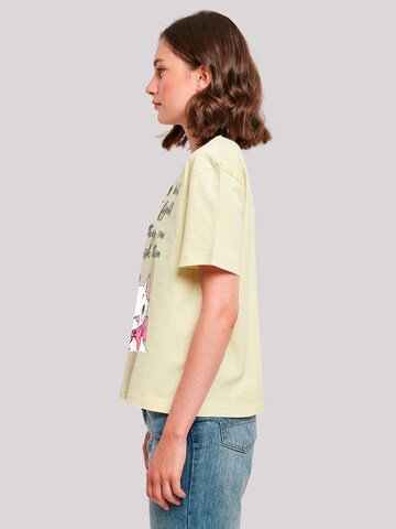 F4NT4STIC Shirt 'Disney Aristocats Ladies Don't' in Yellow