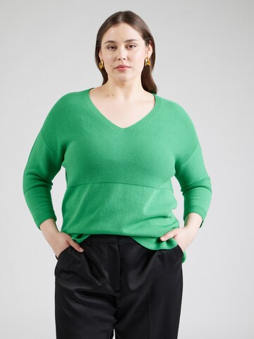 Pull-over 'LIBERO' Persona by Marina Rinaldi en vert : devant
