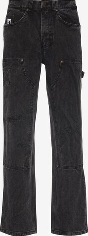 Karl Kani Loosefit Jeans in Zwart: voorkant