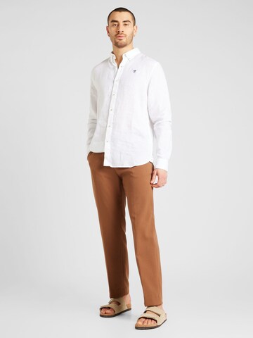 TIMBERLAND Regular fit Button Up Shirt 'Mill River' in White