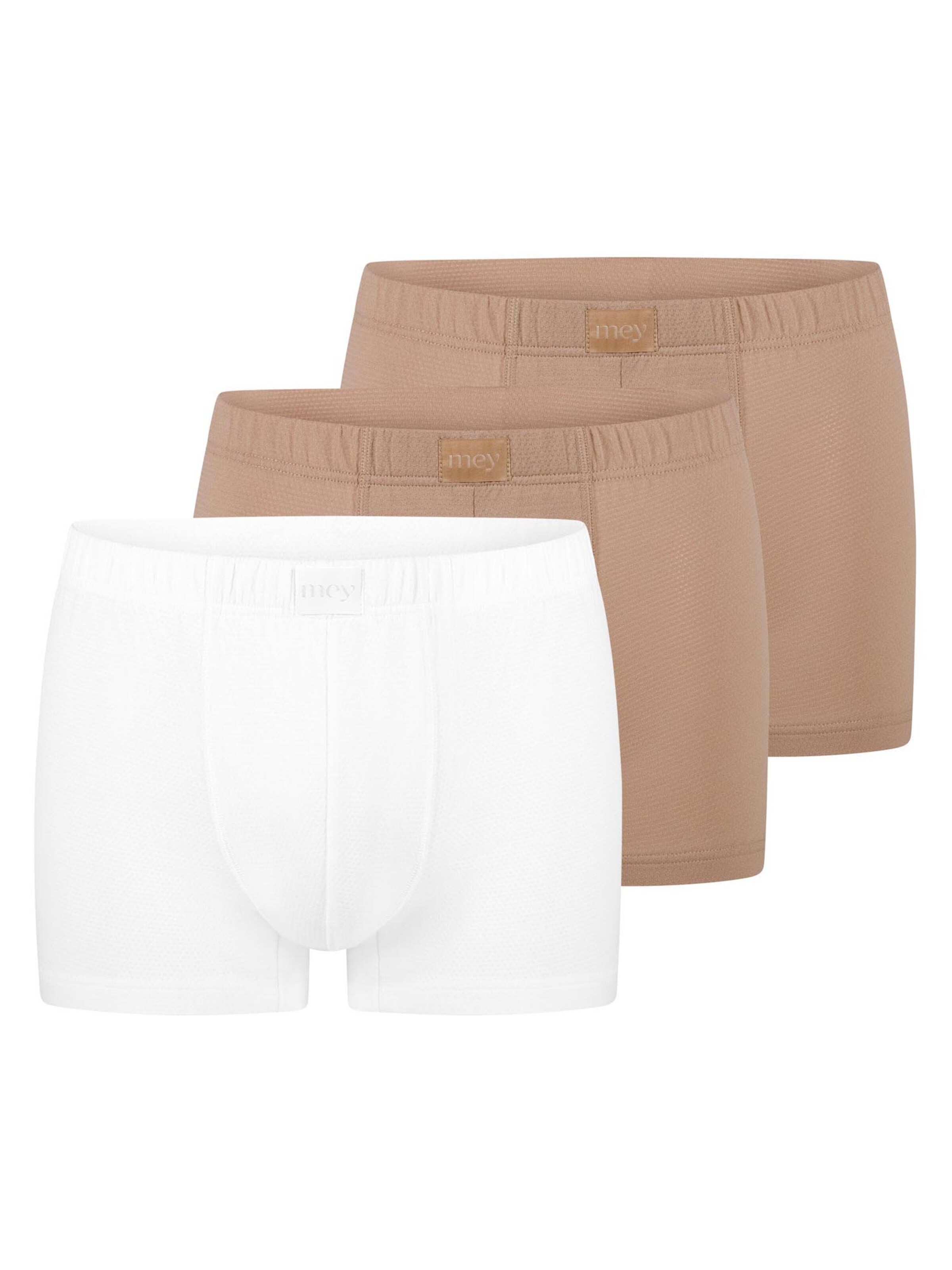 Mey Boxer shorts 'Dry Cotton Breeze' in Beige: front