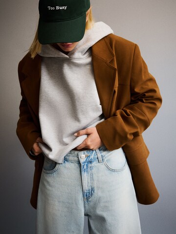 Bershka Baggy Džíny – modrá