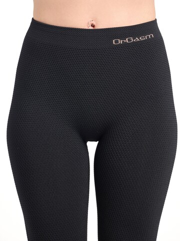 OrGasm Skinny Leggings 'Massage Seamless Leggings' in Schwarz
