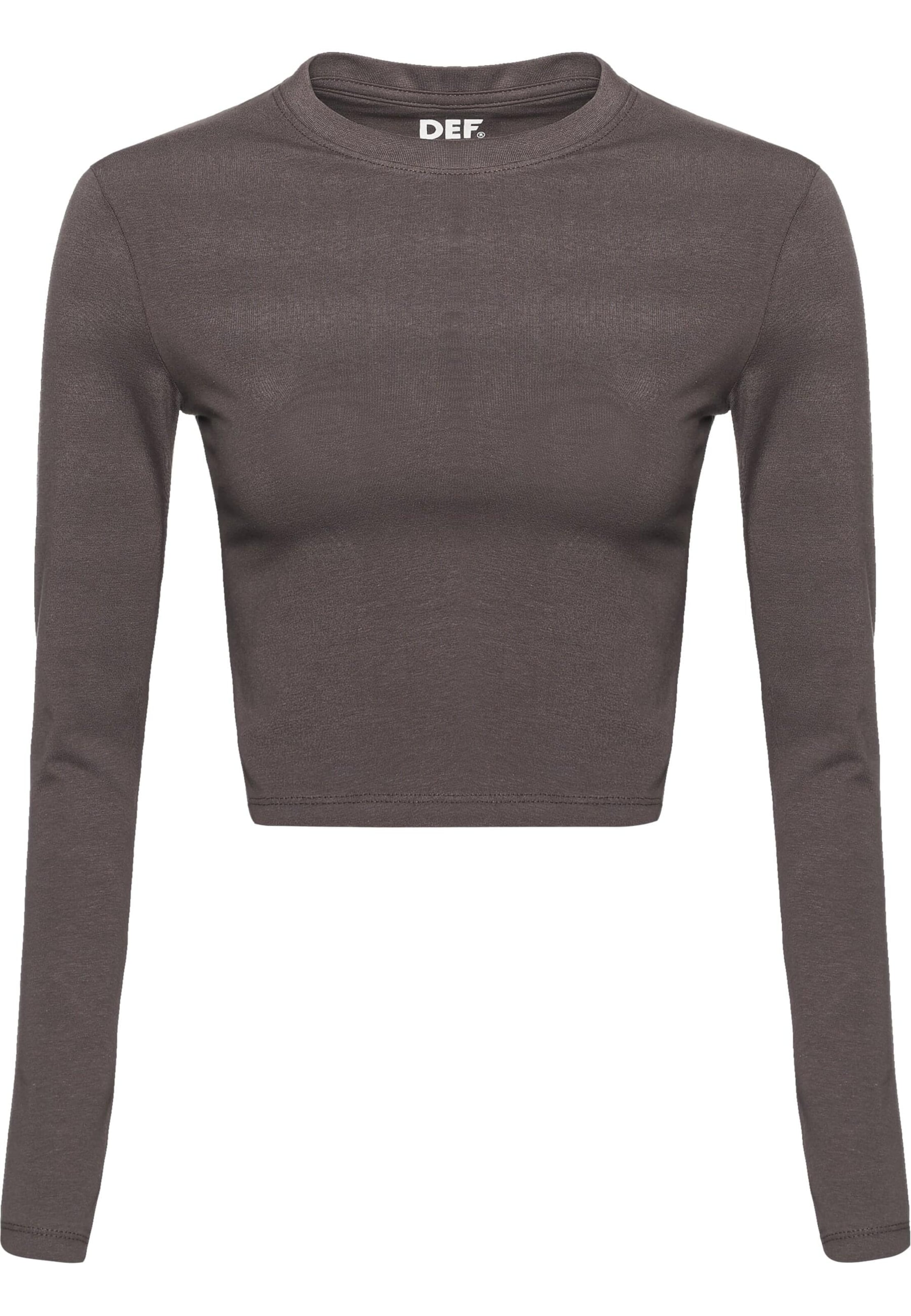 DEF Shirt in Bruin: voorkant