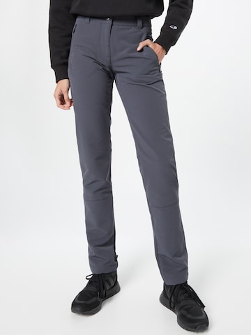 Maier Sports Slim fit Outdoor Pants 'HELGA' in Grey: front