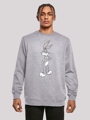Sweat-shirt 'Looney Tunes Bugs Bunny' F4NT4STIC en gris : devant