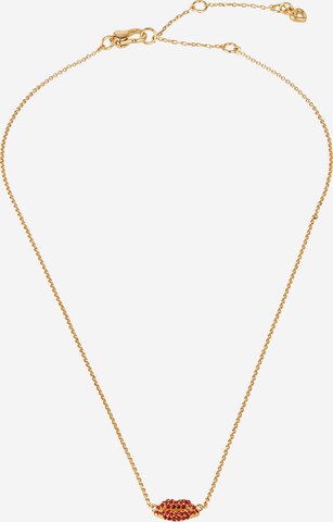 Kate Spade Necklace 'Lips' in Gold: front