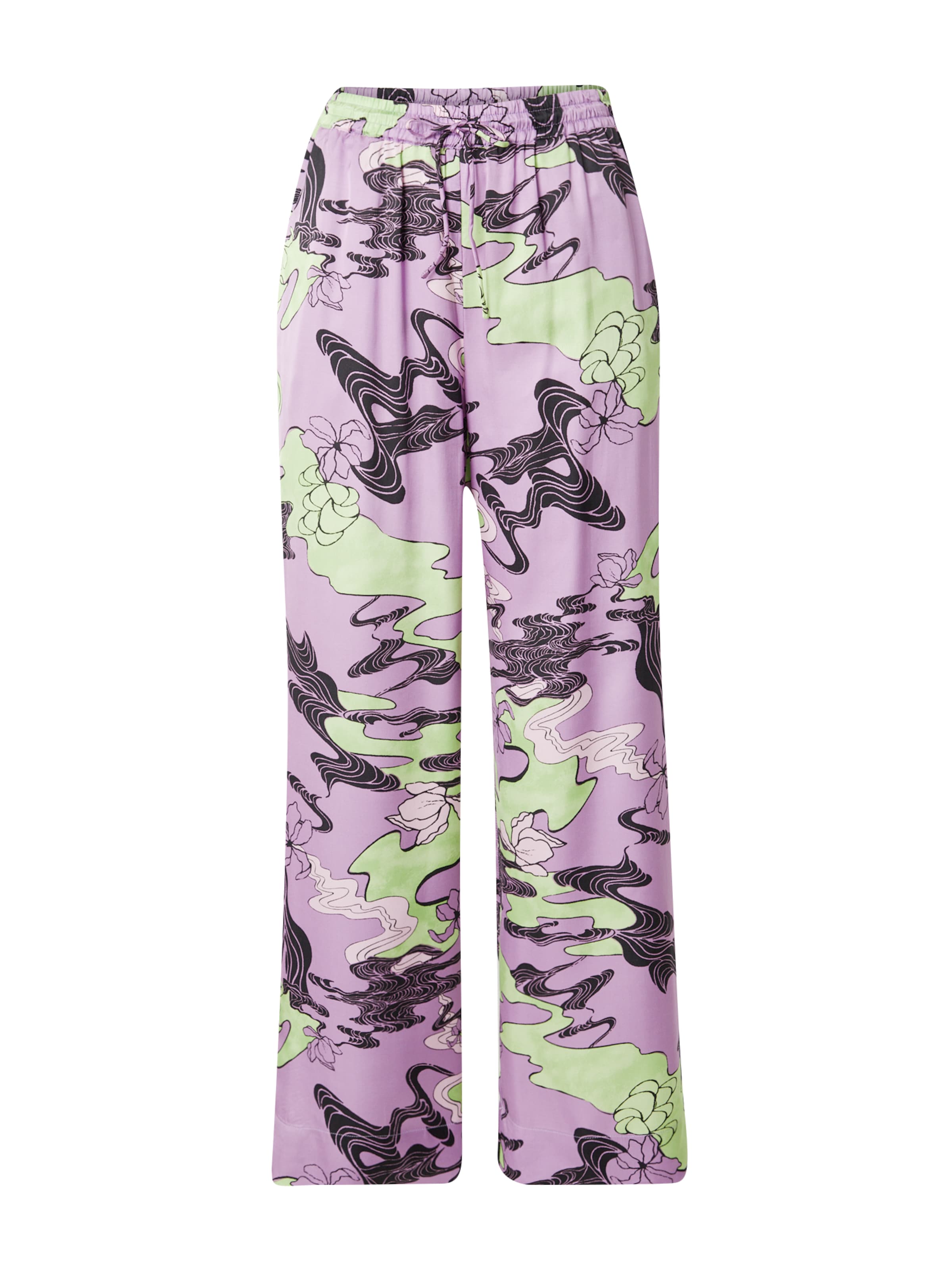 NÜMPH Wide leg Trousers 'WANDA' in Purple: front