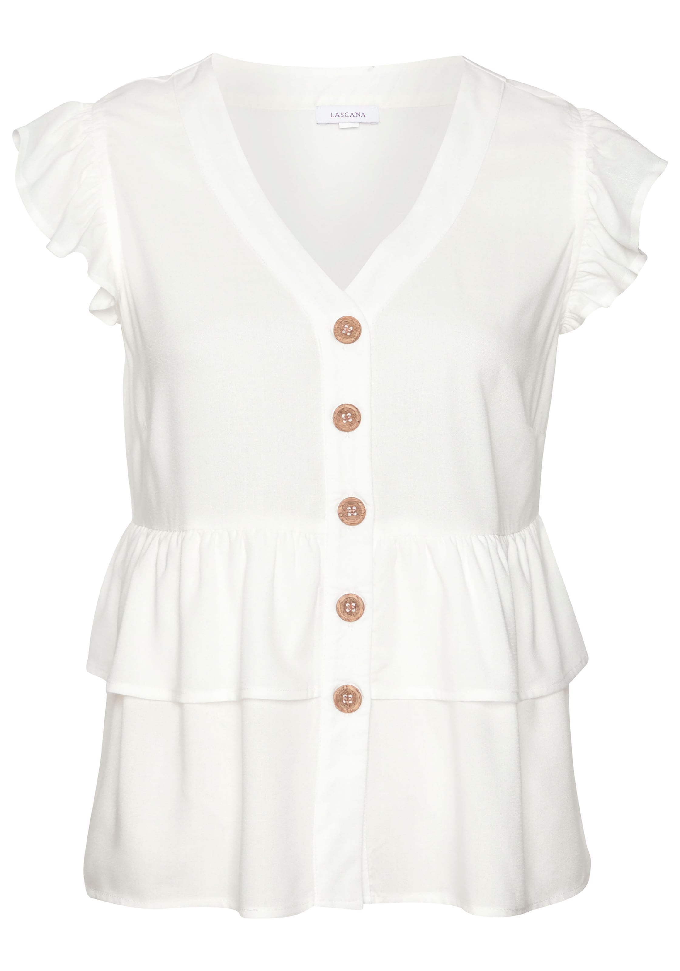 Camicia da donna di LASCANA in bianco: frontale