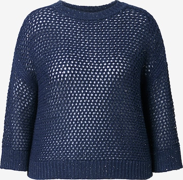 Ulla Popken Pullover in Blau: Vorderseite