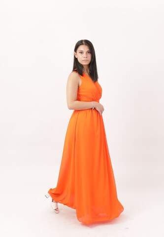Elara Evening dress in Orange