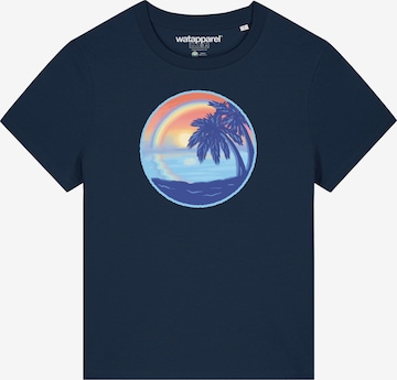 T-shirt ' Sunset Rainbow ' Watapparel en bleu : devant