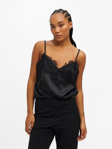 OBJECT Top 'SILIA' in Black: front