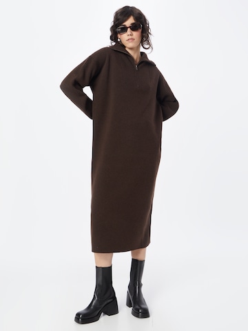 DRYKORN Knitted dress 'PINAI' in Brown