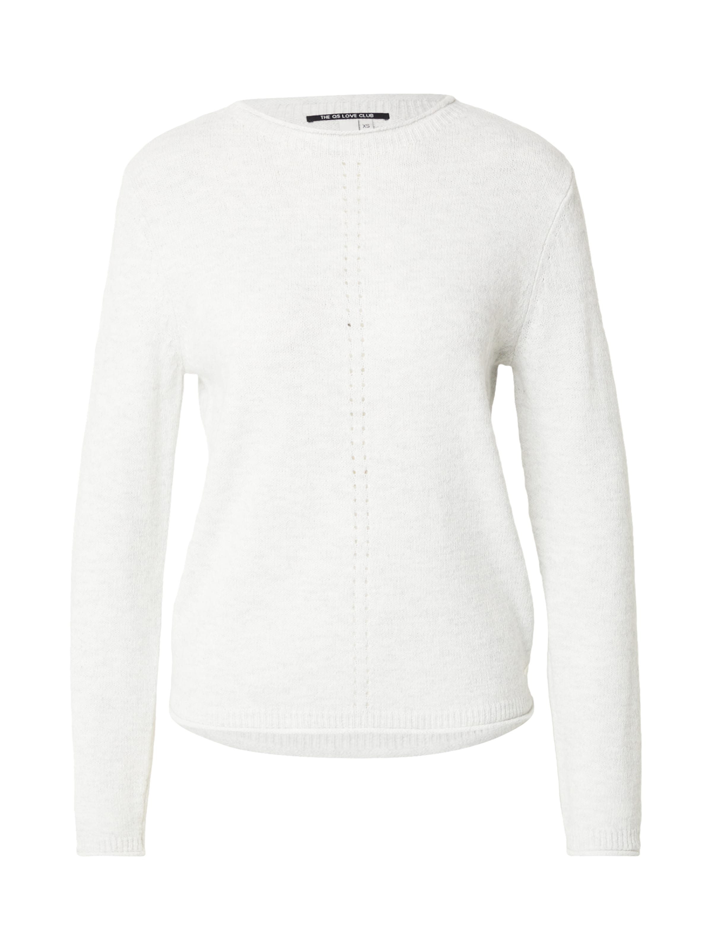 Pull-over QS en blanc : devant