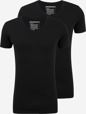 DRYKORN Spodnja majica 'CARIS' | črna barva: sprednja stran