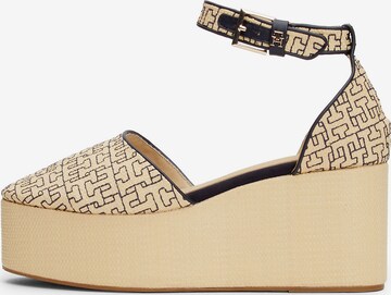 Sandales TOMMY HILFIGER en beige : devant