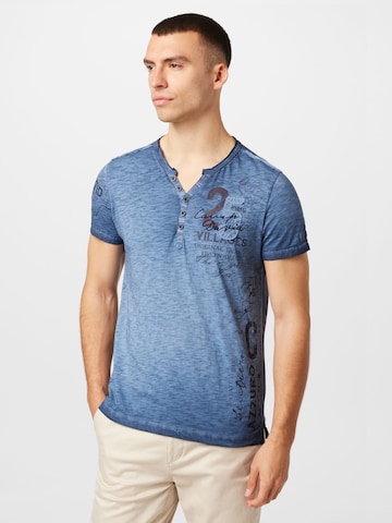 CAMP DAVID Shirt 'Cinque Terre' in Blauw: voorkant