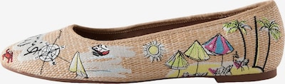Next Balerinke 'Forever Comfort' veličine 36 u boja pijeska / svijetlozelena / crna / bijela, Pregled proizvoda
