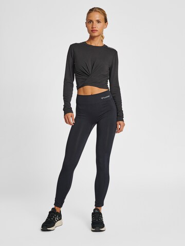 Skinny Pantalon de sport Hummel en noir