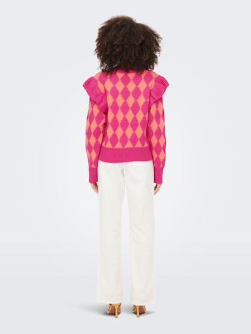 ONLY Pullover 'Quinn' in Pink