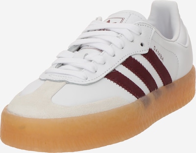 Sportbačiai be auliuko 'Sambae' iš ADIDAS ORIGINALS, spalva – smėlio spalva / burgundiško vyno spalva / balta, Prekių apžvalga