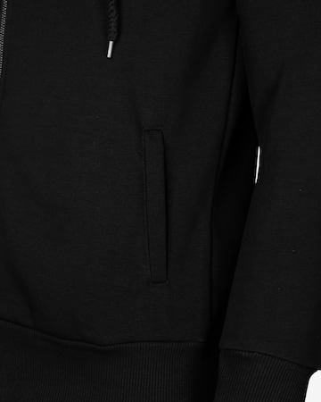 TOP GUN Zip-Up Hoodie in Black