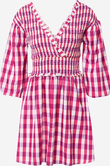 NA-KD Šaty - fialová / ružová / tmavoružová / biela, Produkt