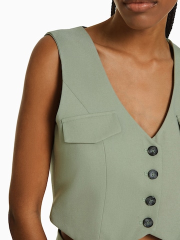 Gilet Bershka en vert