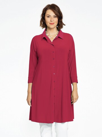 Yoek Shirt Dress ' Dolce ' in Pink: front